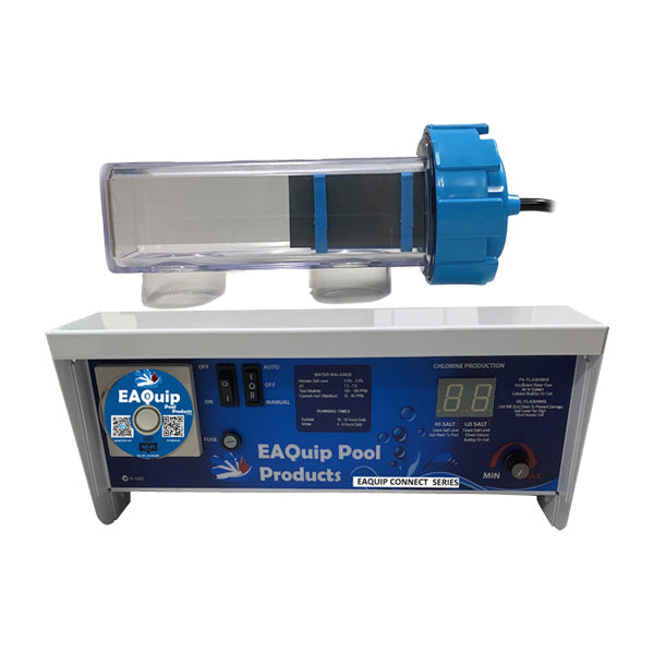 Pool Chlorinator with WIFI Module and new EAQUIP Connect Salt Water Cell