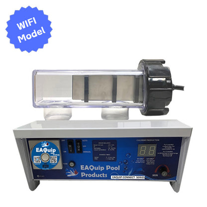 new eaquip salt water pool chlorinator with wifi timer